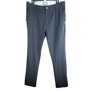 Linksoul Golf Pants Mens Size 34x32 Black Stretch Flat Front Straight Leg